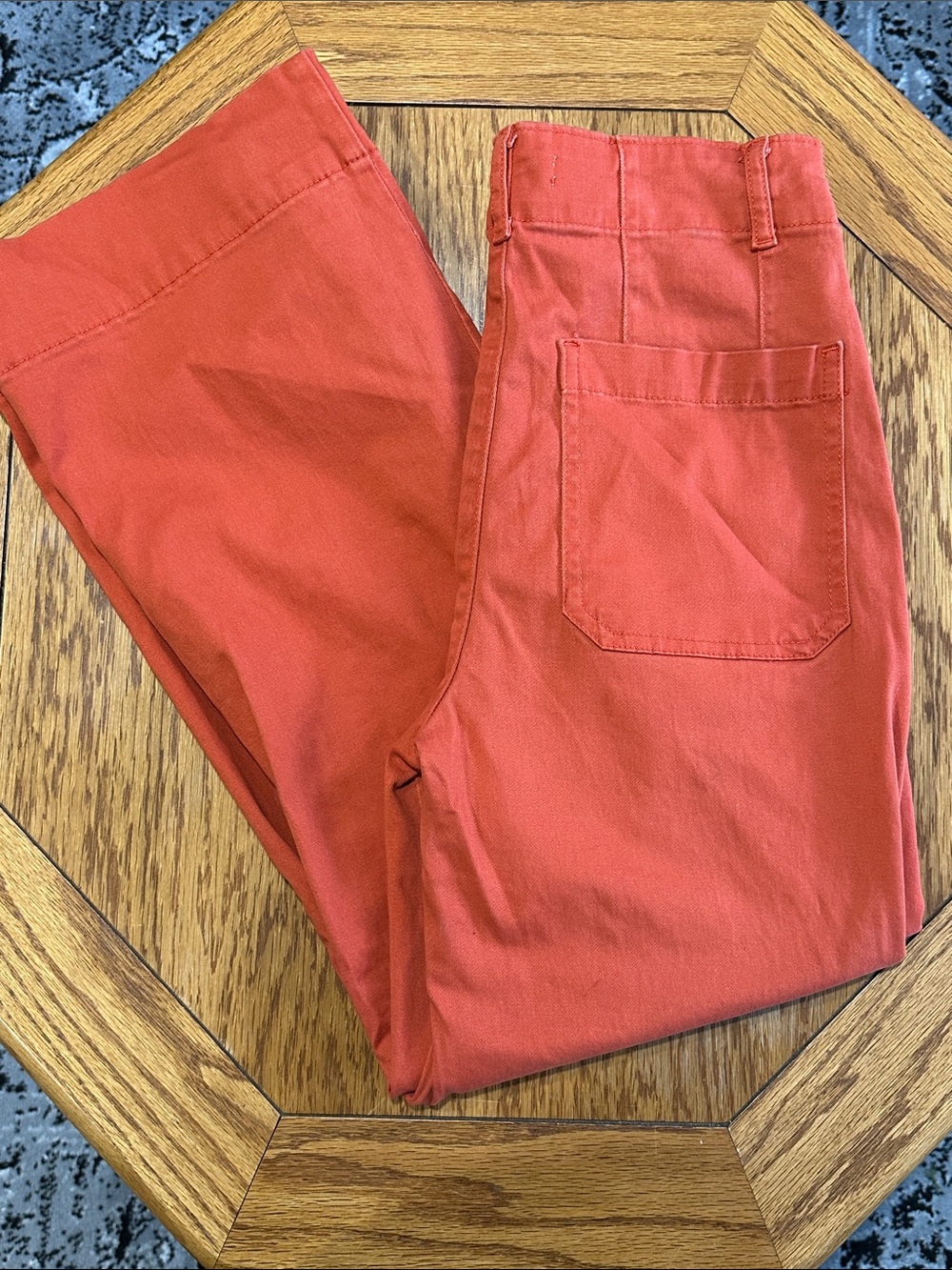 *BAGATELLE COLLECTION* Rust Orange High-Rise Wide Leg Pants Size 4 - Picture 2 of 7